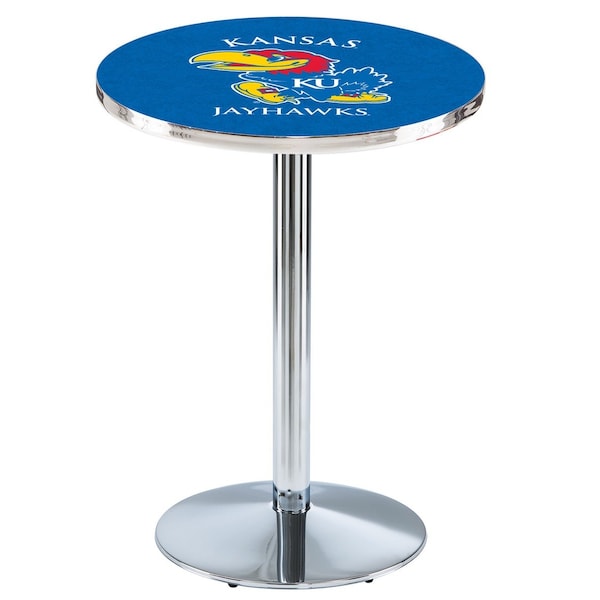 Holland Bar Stool Co 42" Chrome Kansas Pub Table L214C4228KnsasU - main